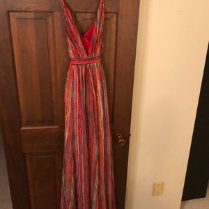 Multi color striped Maxi, bought from Vici. NWT